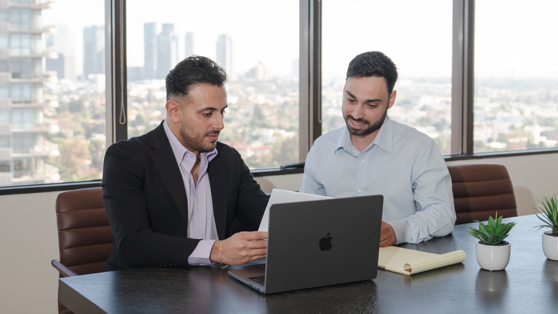 Team collaborating in the office